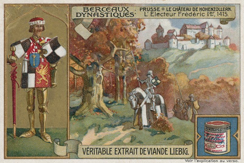 Pruisen: Hohenzollern Kasteel en de keurvorst Frederik I, 1415 door European School