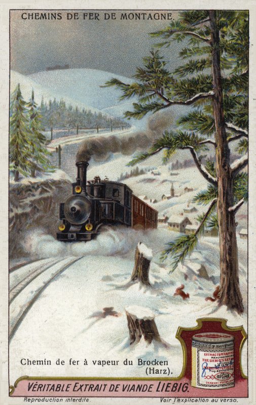 Stoomlocomotief op de Brocken Railway, Harzgebergte, Duitsland door European School