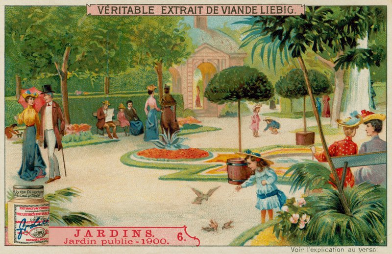 Een Openbare Tuin uit de 1900s door European School