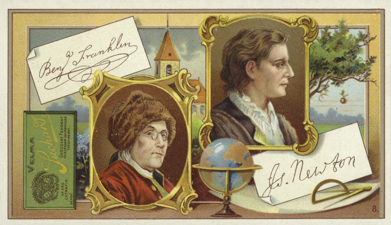 Benjamin Franklin en Isaac Newton door European School