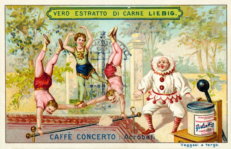 Caffe-concerto: acrobaten door European School