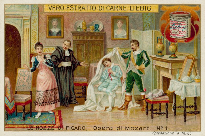 Cherubino, de Graaf, Susannah en Basilio door European School