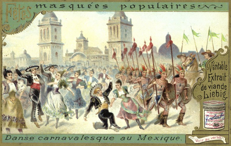 Dansen op een carnaval in Mexico door European School
