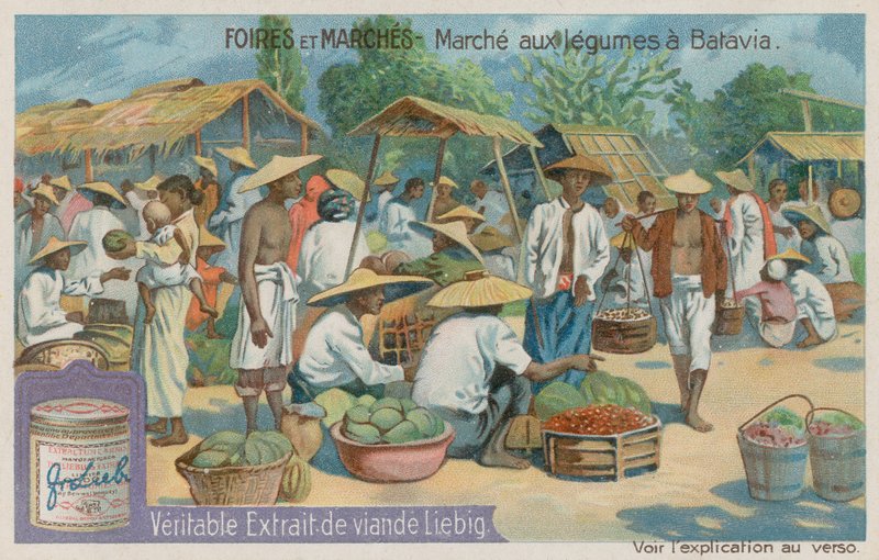 Groentemarkt in Jakarta door European School