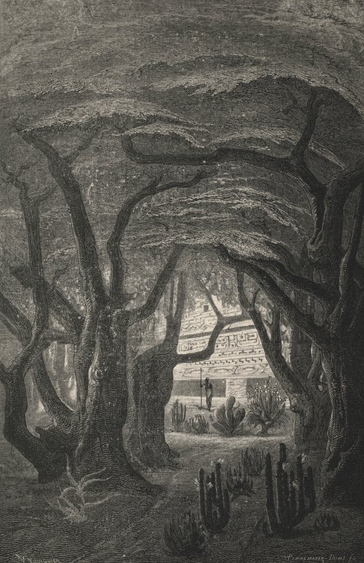 Jardins De Netzahuatlcoyotzin (gravure) door European School