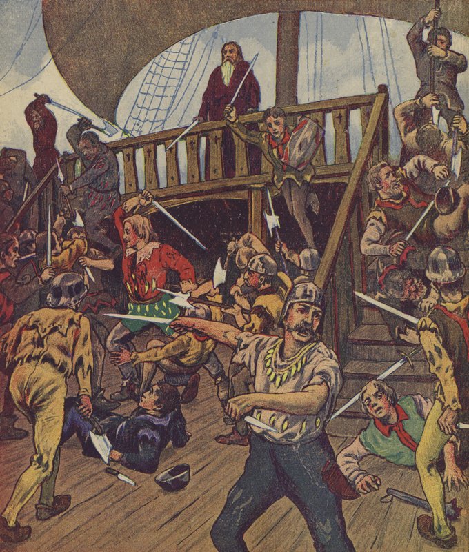 Klaus Störtebeker (kleurenlitho) door European School