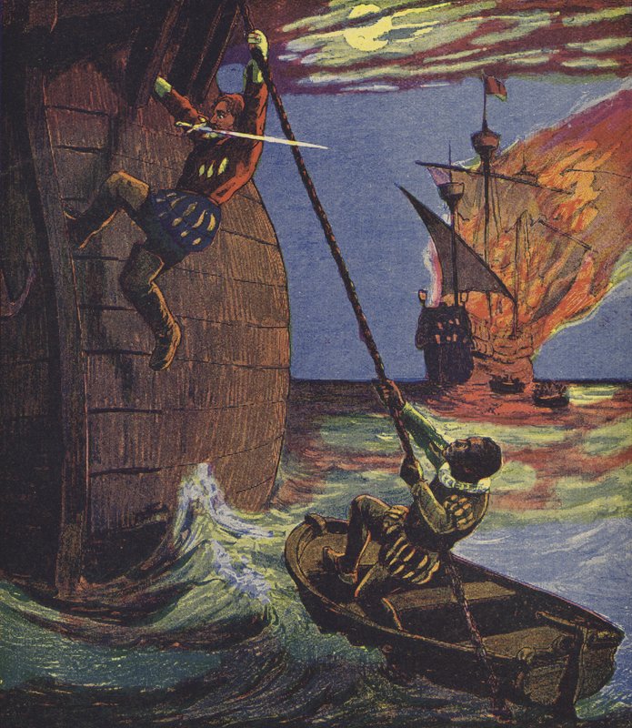 Klaus Störtebeker (kleurenlitho) door European School
