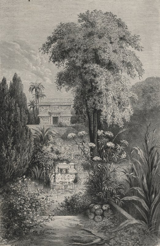Le Paradis De Quetzalcoatl (gravure) door European School