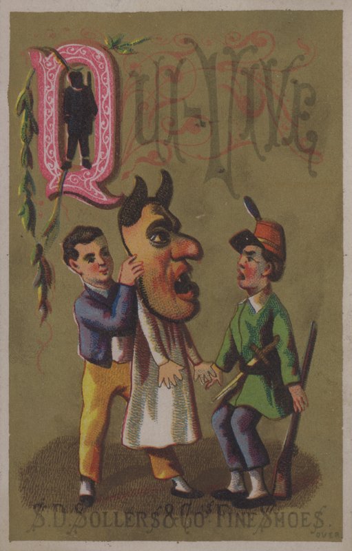 Letter Q, Qui-Vive (kleur litho) door European School