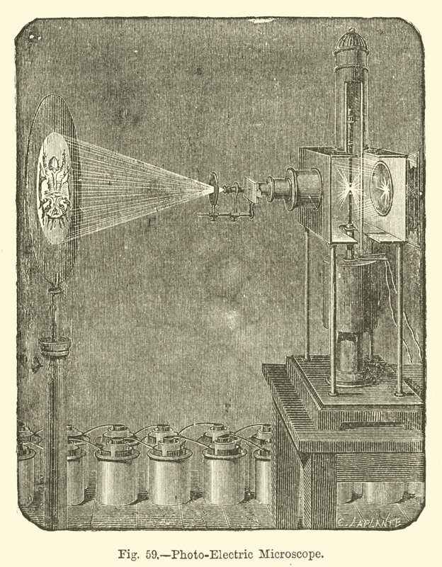 Foto-elektrische microscoop door European School
