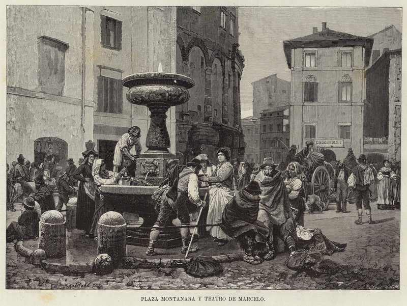 Piazza Montanara en Theater van Marcellus door European School