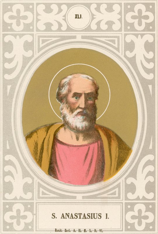 S Anastasius I door European School