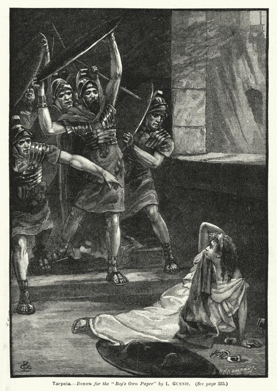 Tarpeia (gravure) door European School
