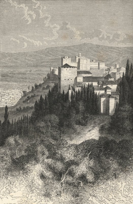 Buitenzicht van de Alhambra door European School
