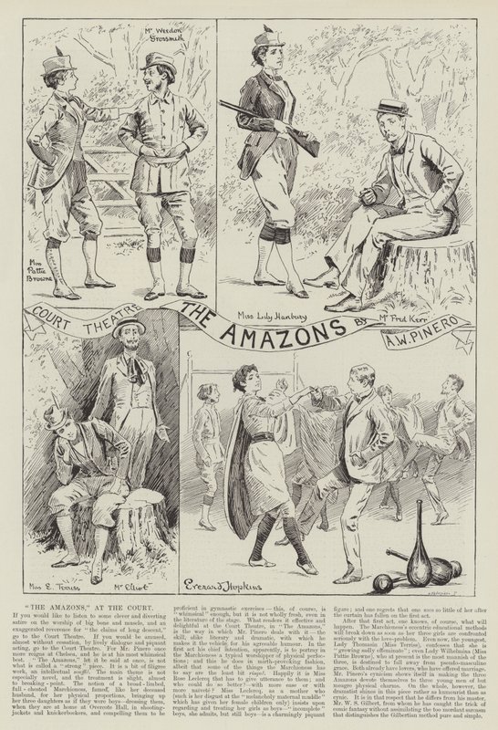 De Amazonen, in het Hof Theater door Everard Hopkins