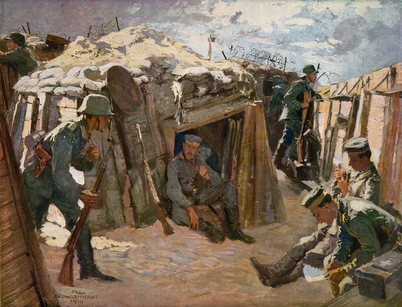 Slagveld in West-Vlaanderen door Felix Schwormstadt