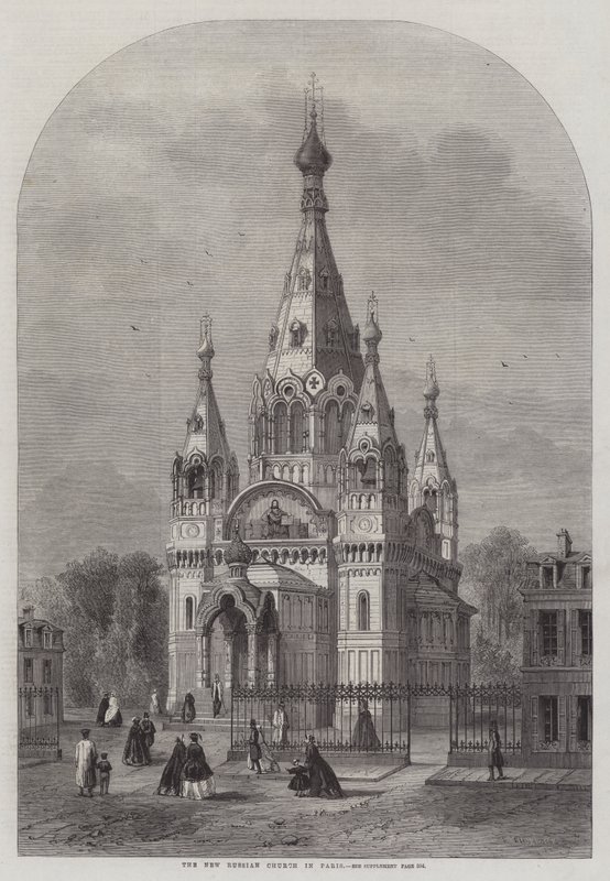 De Nieuwe Russische Kerk in Parijs door Felix Thorigny