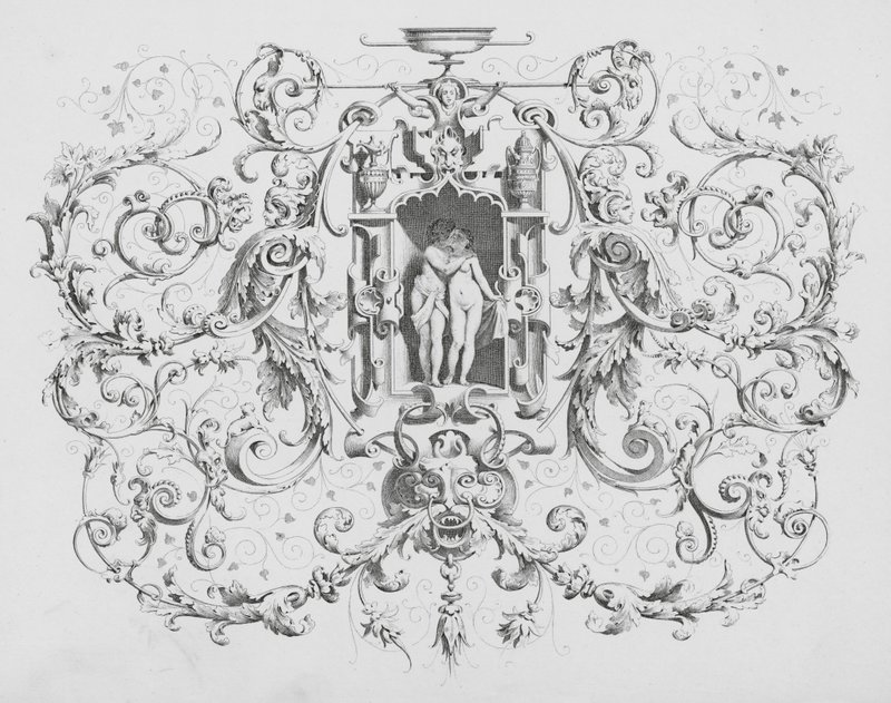 Ornament door Charles Klimsch (gravure) door Ferdinand Karl Klimsch