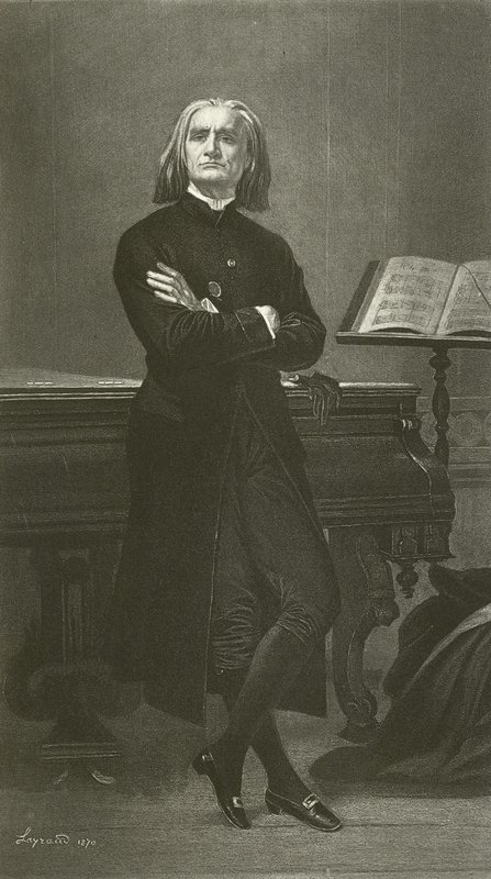 Franz Liszt door Fortune Joseph Seraphin Layraud