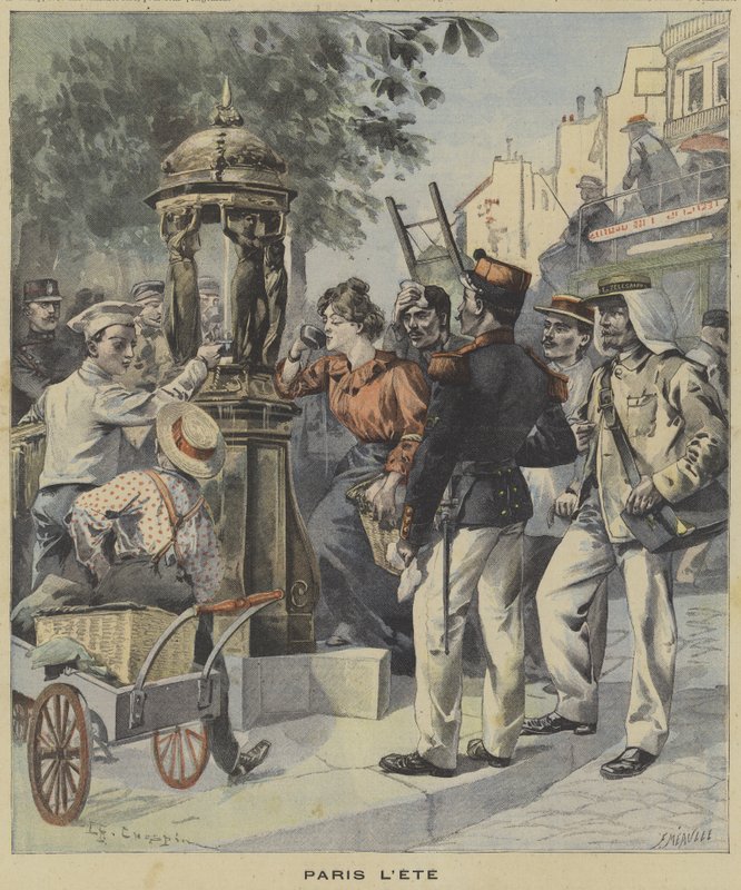 Parijs in de zomer door Fortune Louis Meaulle