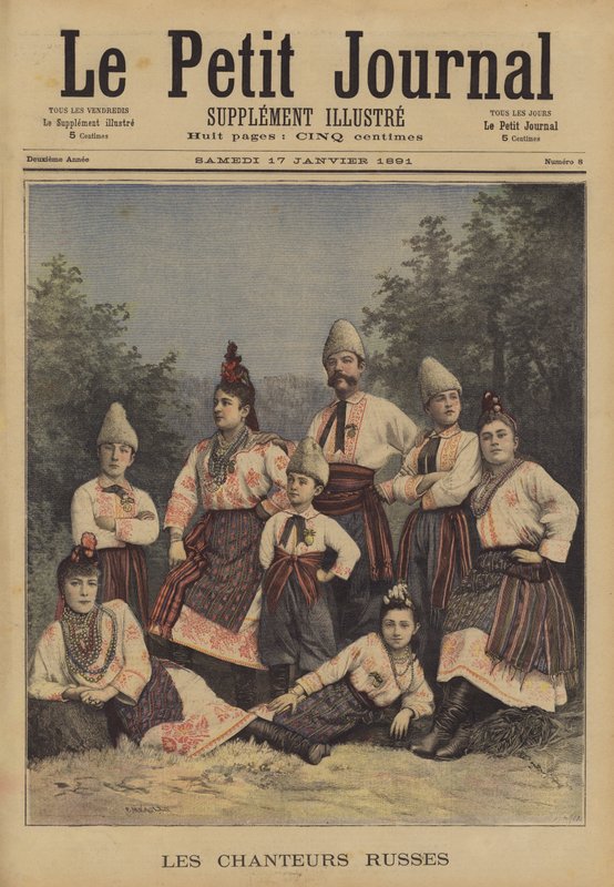 Russische zangers door Fortune Louis Meaulle