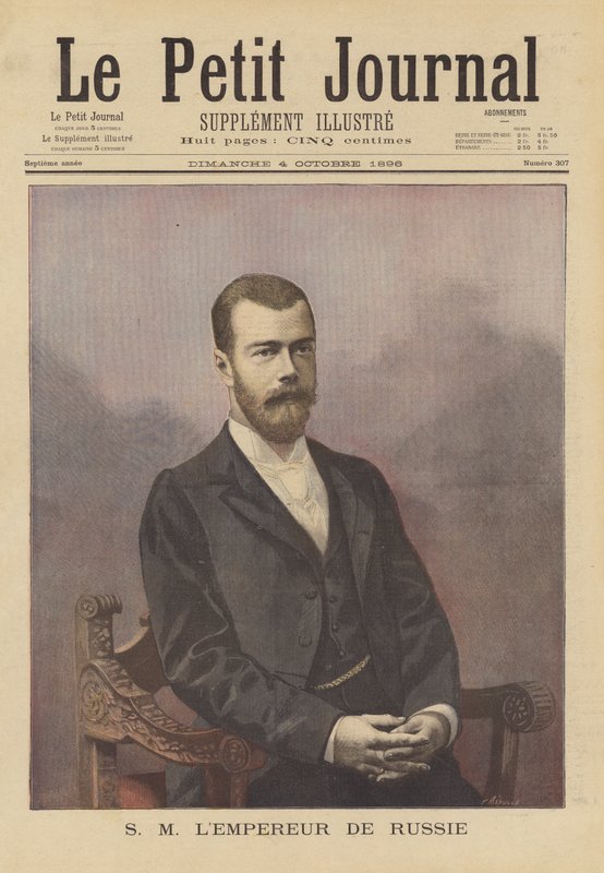 Tsaar Nicolaas II van Rusland door Fortune Louis Meaulle