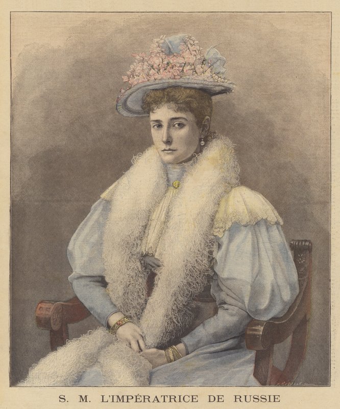 Tsarina Alexandra van Rusland door Fortune Louis Meaulle