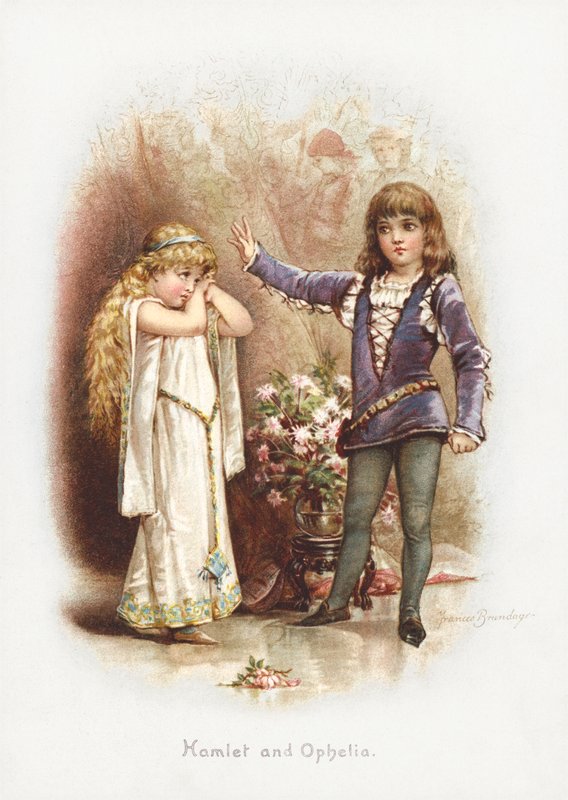 Hamlet en Ophelia door Frances Brundage