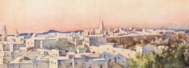 Avond, Kairouan door Frances Nesbitt