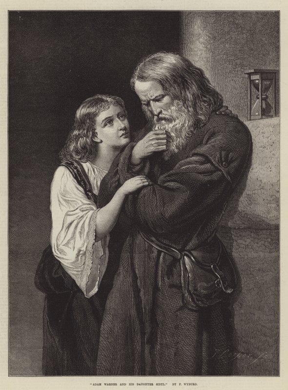 Adam Warner en zijn dochter Sibyl door Francis John Wyburd