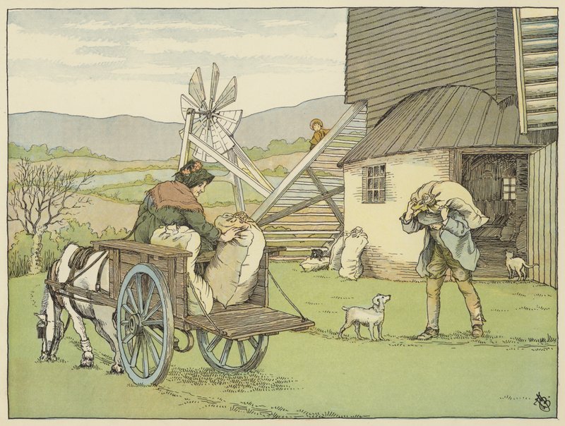 Miller (kleurenlitho) door Francis Donkin Bedford
