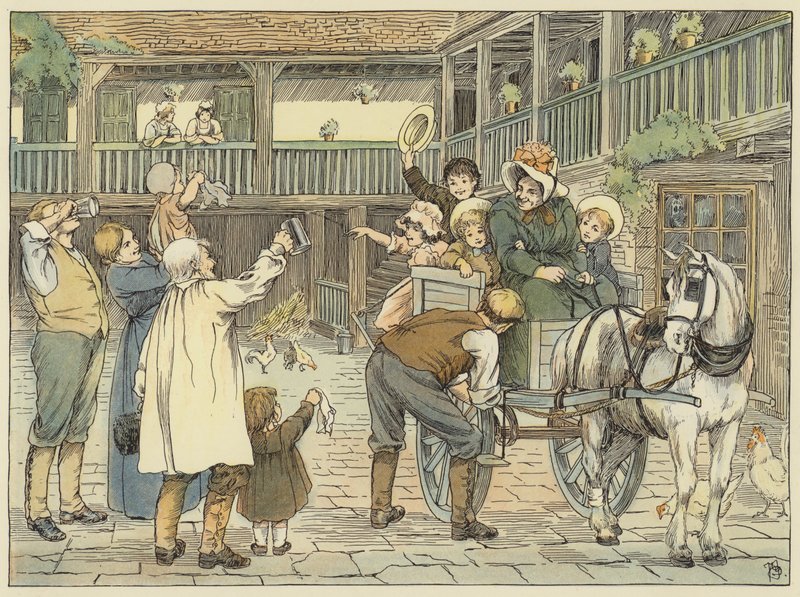 Ostler (kleurenlitho) door Francis Donkin Bedford
