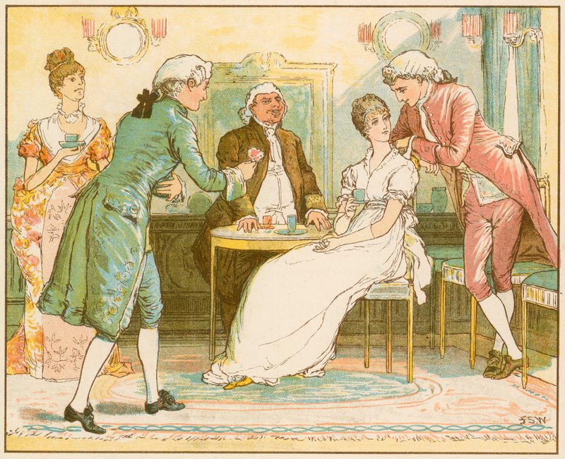Het verlaten dorp door Oliver Goldsmith door Francis S. Walker