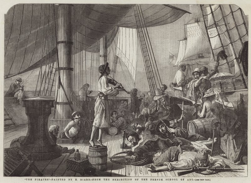 De piraten door François Auguste Biard