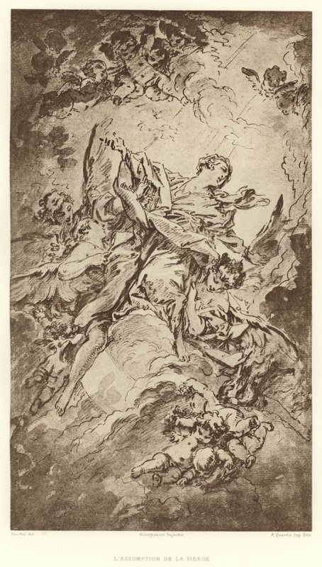 De Hemelvaart van de Maagd door Francois (after) Boucher