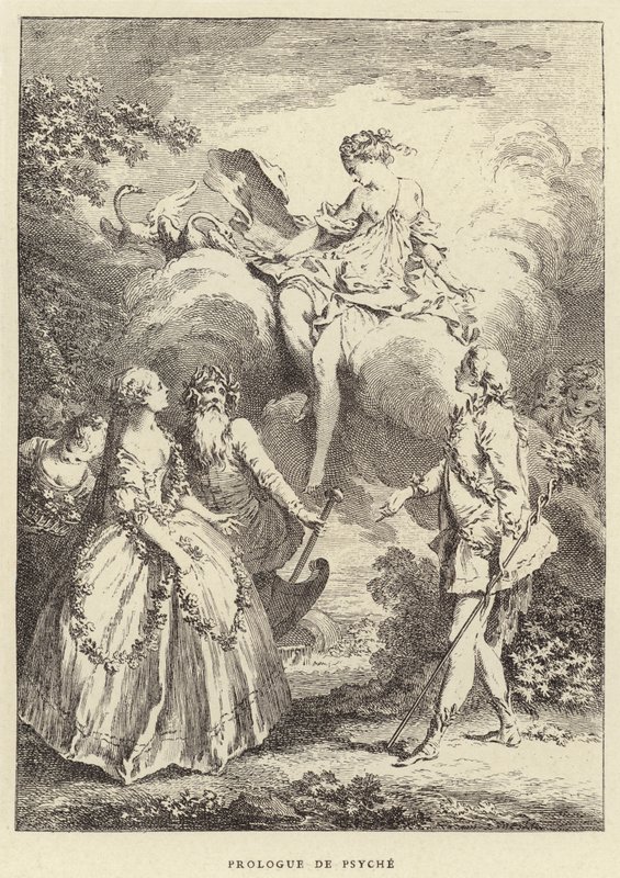 Proloog van Psyche door Francois (after) Boucher
