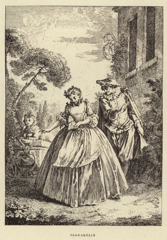 Sganarelle (gravure) door Francois (after) Boucher