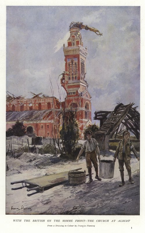 Met de Britten aan het Somme-front door Francois Flameng