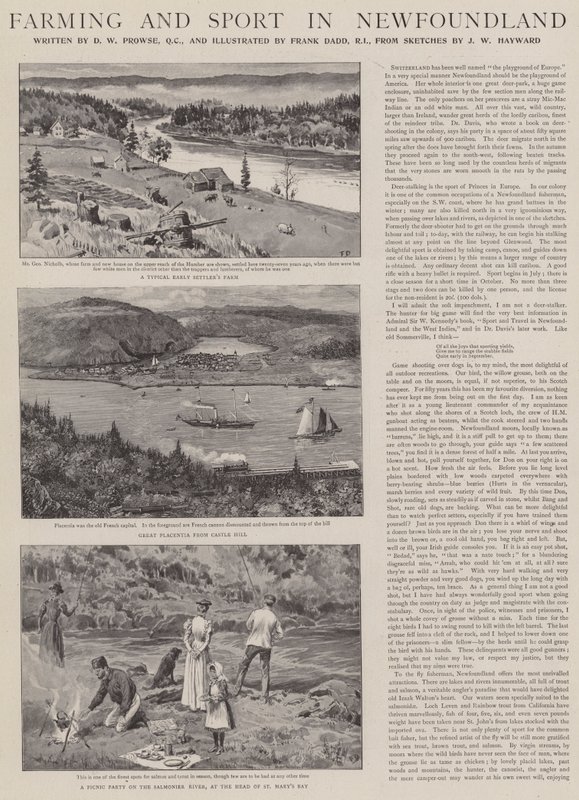 Landbouw en Sport in Newfoundland door Frank Dadd