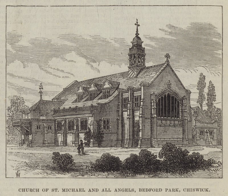 Kerk van St. Michael en Alle Engelen, Bedford Park, Chiswick door Frank Watkins