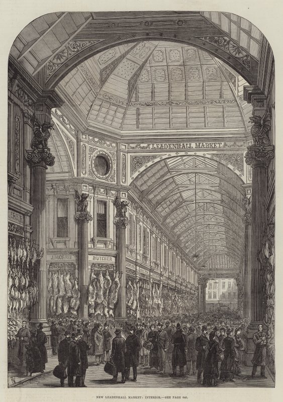 Nieuw Leadenhall Market, Interieur door Frank Watkins