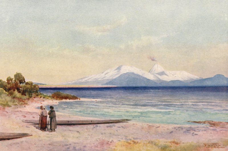Nieuw-Zeeland: Lake Taupo door Frank H Wright