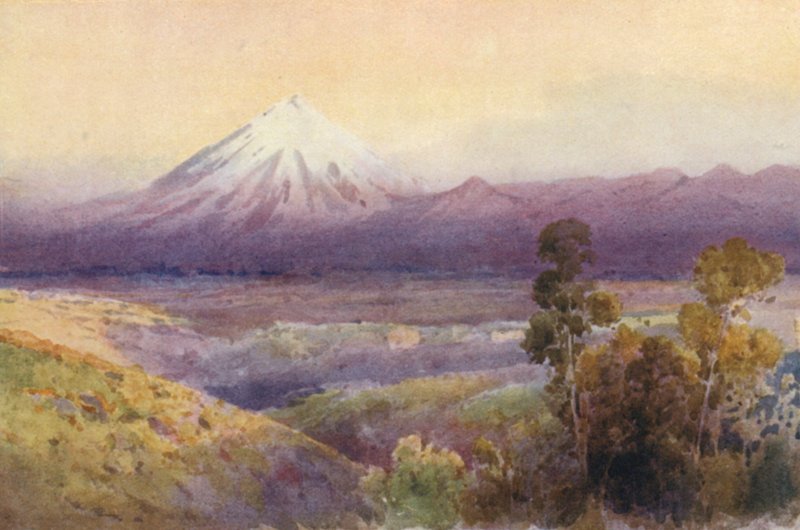 Nieuw-Zeeland: Mount Egmont door Frank H Wright