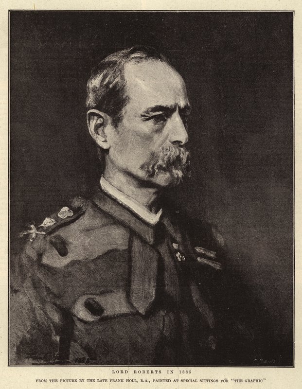 Lord Roberts in 1885 door Frank Holl
