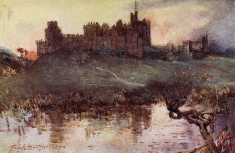 Kasteel Alnwick door Frank Southgate