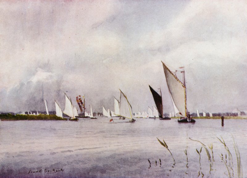 Norfolk Broads: Regatta bij Hickling door Frank Southgate