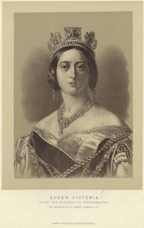 Portret van Koningin Victoria door Franz Xaver Winterhalter