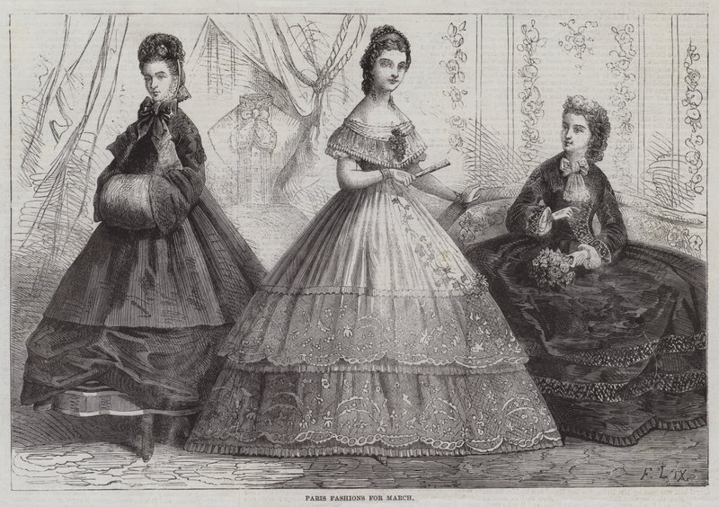 Parijse Mode voor Maart door Frederic Theodore Lix