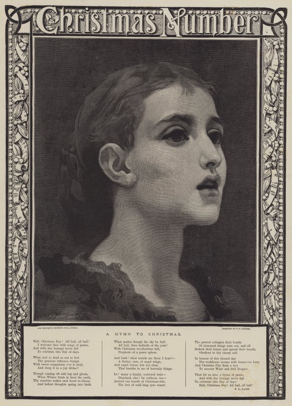 Een hymne voor Kerstmis door Frederic Leighton