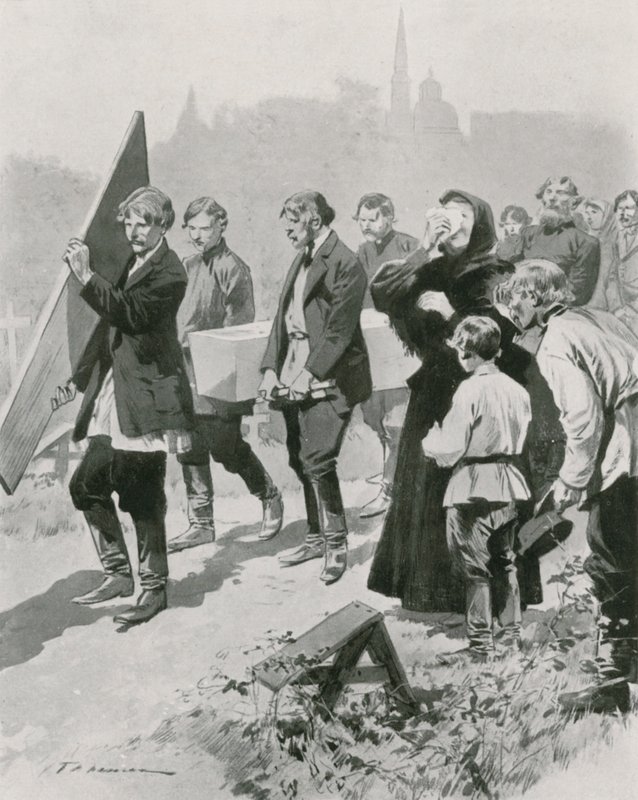 Een middenklasse begrafenis door Frederic de Haenen